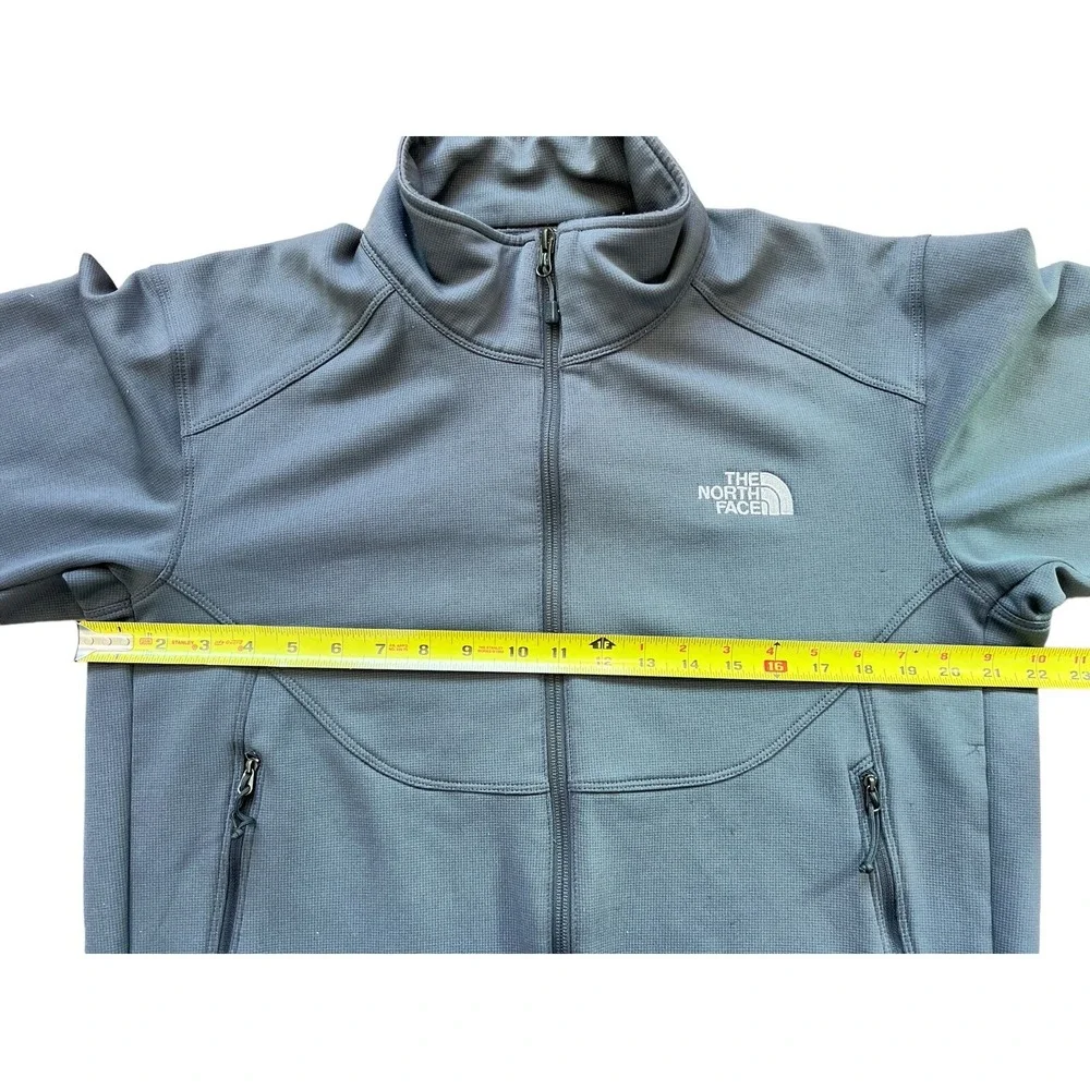 The North Face Men's Full Zip Fleece Jacket Grey‎ Size Large